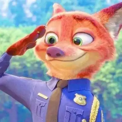  疯狂动物城情侣头像狐尼克和兔朱迪cp情头