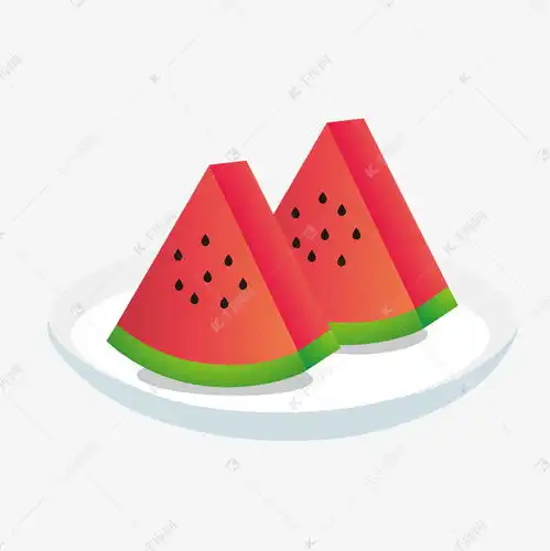 夏日盘子里的西瓜卡通装饰元素素材图片免费下载千库网
