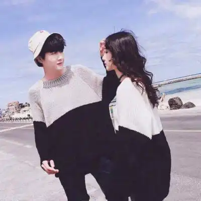  韩系青春时尚最新超火情侣头像你是我的小甜蜜