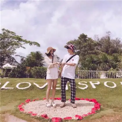  小清新情侣头像一男一女风景系,我陪你一起看风景