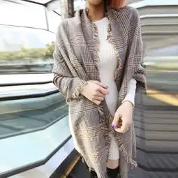  韩国情侣格子大披肩加宽加厚加大保暖御寒千堆糖,美图壁纸兴趣社区