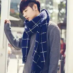  围巾女冬款学生韩版百搭情侣款加厚保暖针织毛线学生男围脖披肩长