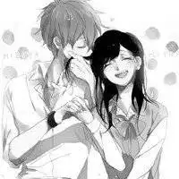  动漫牵手图片黑白微信头像图片大全