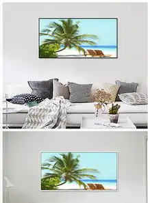  夕阳大海火烧云油画图片设计素材高清模板下载2.56mb油画装饰画大全