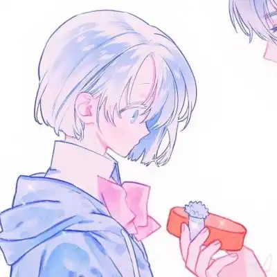  守月仙手绘情头浪漫一身很情侣头像我要个性网