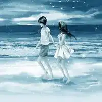  微信情侣动漫下雪头像图片微信头像图片大全