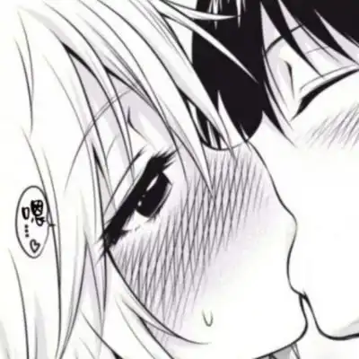  黑白灰色qq情侣头像