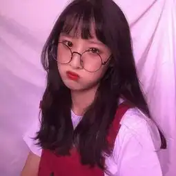  女生头像眼镜控
