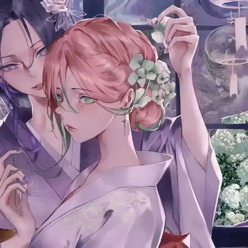  头像超好看的动漫闺蜜头像