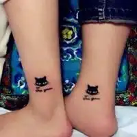  腾牛网情侣纹身小图案小清新头像不是世界太小