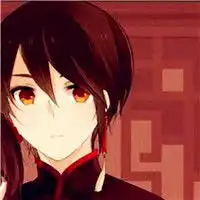  红色调动漫情侣头像爱情红红火火