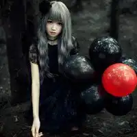  黑色洛丽塔裙子图片真人头像微信头像图片大全