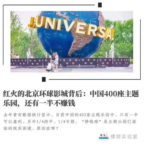  红火的北京环球影城背后中国400座主题乐园,还有一半不赚钱
