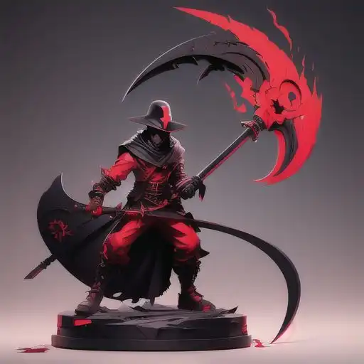  程序员头像红色镰刀