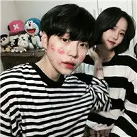  我们的日子红红火火韩系情侣头像2017最潮