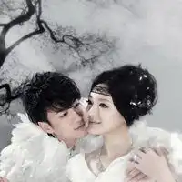  婚纱情侣头像浪漫一对微信头像图片大全