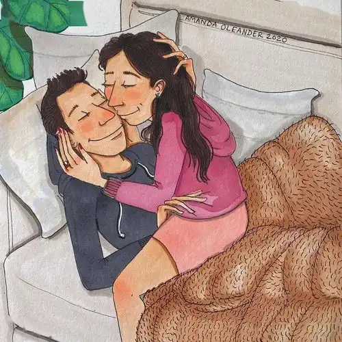  瞧这小两口儿,爱的酸甜苦辣,情侣间羞羞小癖好,每幅都让你心潮汹涌...