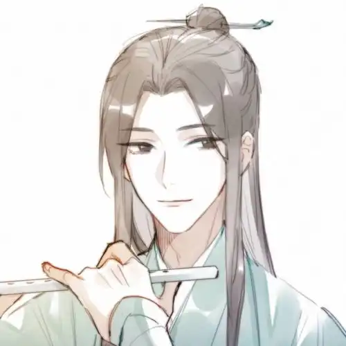  动漫古风男生头像岁月静好只盼共华发