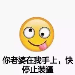  emoji表情包你老婆在我手上,夸停止装逼