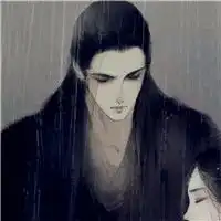  爱是两个人的不是自己的唯美古风卡通情侣头像一对