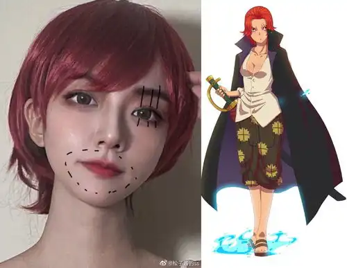  海贼王美女cos五位男角色画风突变,又美又妖艳