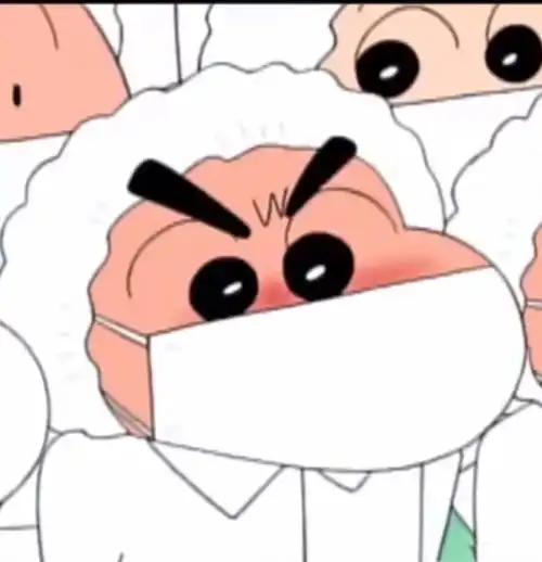  蜡笔小新口罩头像