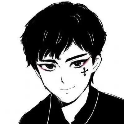  一组手绘动漫情侣头像