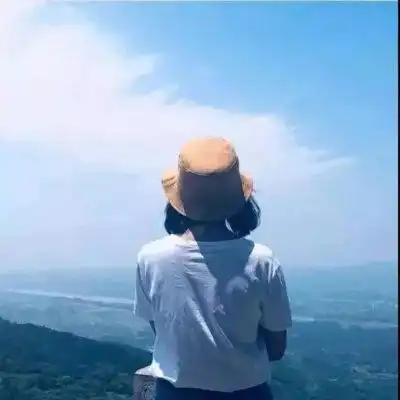  清新唯美情侣头像背影系列