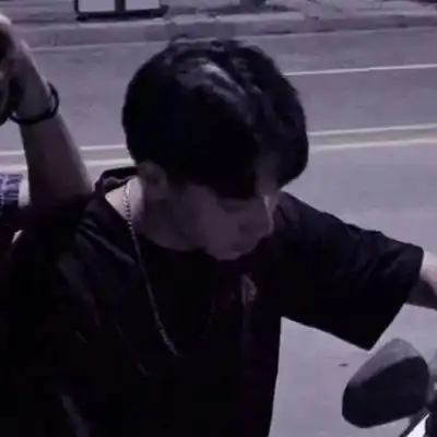  2023最新黑衣情侣装真人情侣头像