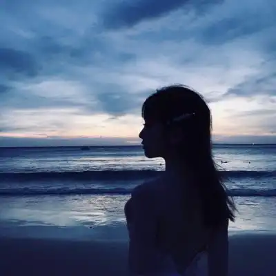  我终究还是放不下你,剪影情侣头像一人一张