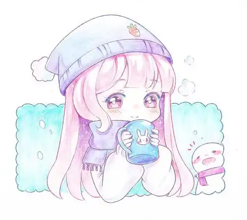 viso画背景框3分钟漫画教程q版漫画少女线稿,画完暖暖的