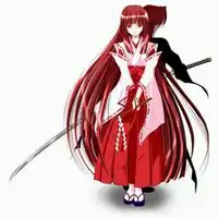  拿刀女生卡通头像可爱萌萌哒