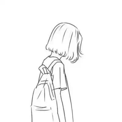  情侣头像卡通可爱简单干净白底简笔画小人头像情侣一对