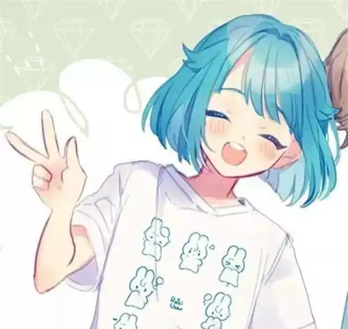  动漫敲可爱情侣头像我喜欢你,认真且怂,从一而终