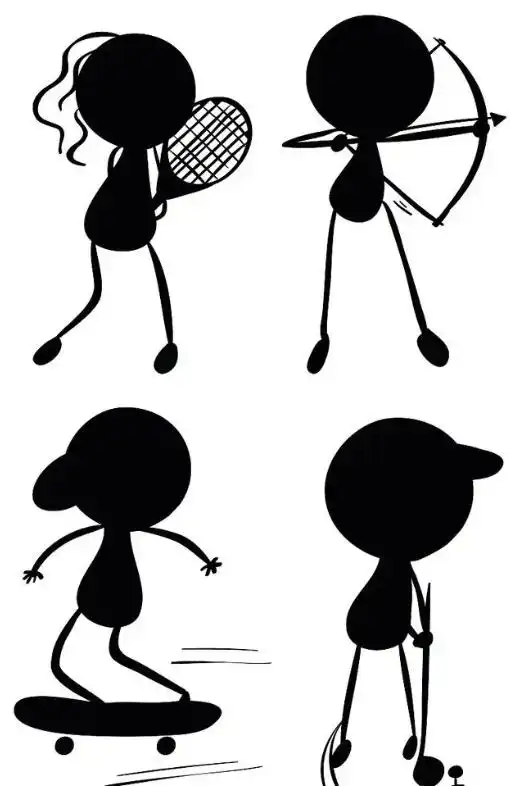  火柴人怎么画一看就会的火柴人画法