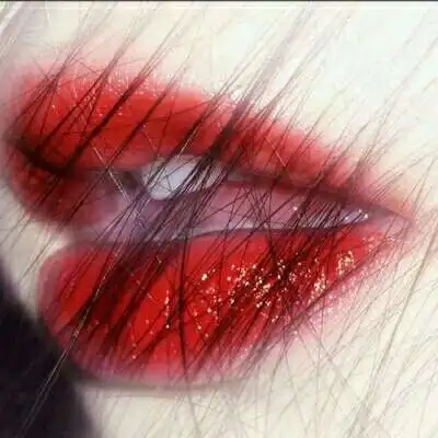  红唇头像冷艳霸气大红唇妩媚霸气女人头像