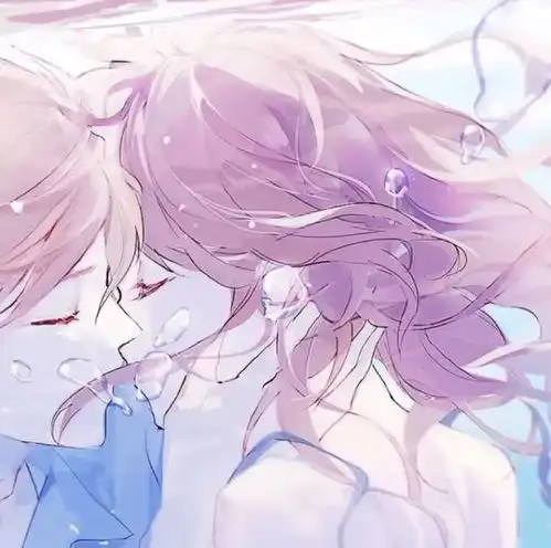  情头好看到爆炸的蓝色系情侣头像