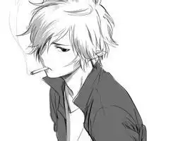  谁有抽烟的动漫人物头像