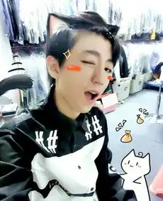  这个猫耳朵是怎么加到图片上的