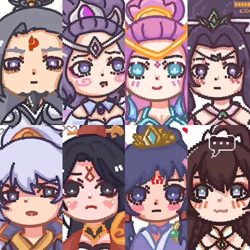  英雄联盟玉剑传说像素头像分享