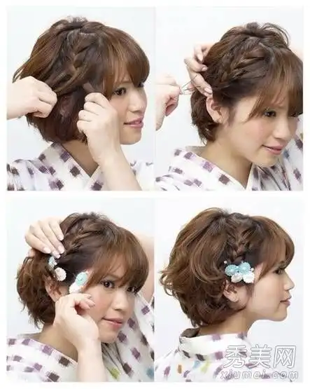  甜美的日式和韩式发型演绎情人节五分钟