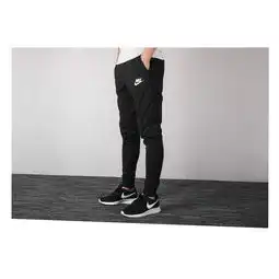  耐克aq8394010nike2018秋季新款帅气运动裤小脚束口针织休闲长裤2xl黑色