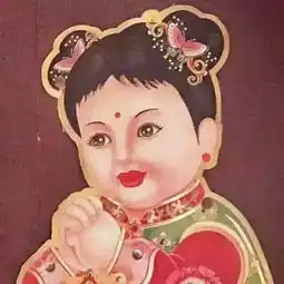  请问小时候,家长给小孩眉间点红点,是什么意思纯粹为了好看吗