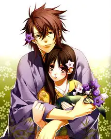  跪求头上带花的男人头像