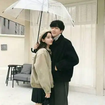  超甜情侣头像双人青春甜蜜幸福合照一对两张