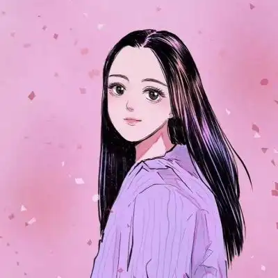  复古动漫女头像粉色复古风图片女生头像