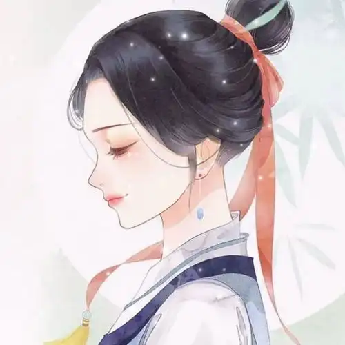 古风闺蜜情侣头像磨砂复古质感