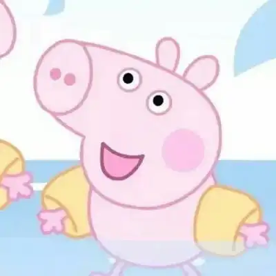  小猪情侣头像一左一右两只猪的情侣头像两张