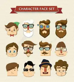  卡通头像设计矢量素材模板免费下载800像素编号17667999千图网