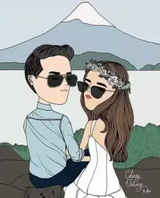  泰国插画师kapi的作品集,时尚复古文艺风女孩,总有一个是你